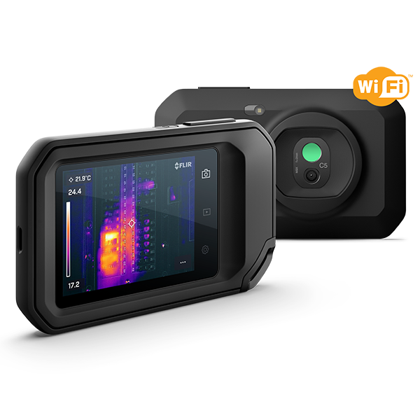 FLIR C5 COMPACT THERMAL CAMERA WITH MSX, 160 X 120 TRUE THERMAL IMAGING