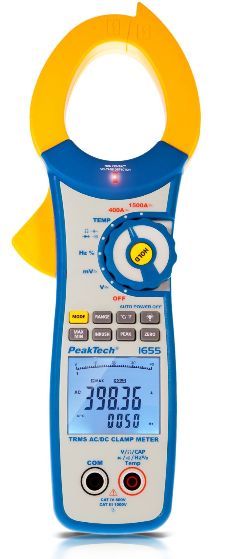 PeakTech P 1655 TrueRMS Clamp Meter 1500 A AC/DC